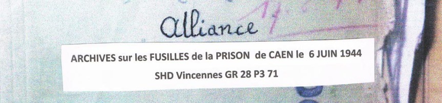 « Archives sur les fusillés de la prison de Caen le 6 juin 1944 » de Marc-Antoine de Saint Pol (2021)